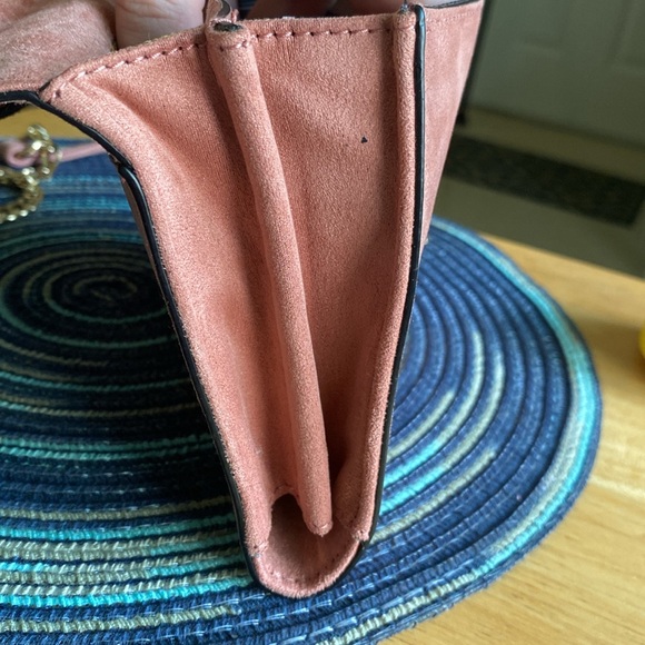 Big Buddha Faux Suede Crossbody Purse Blush Pink - Picture 5 of 5